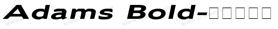 Adams Bold字体转换
